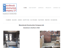 Tablet Screenshot of meersbrookconstruction.co.uk